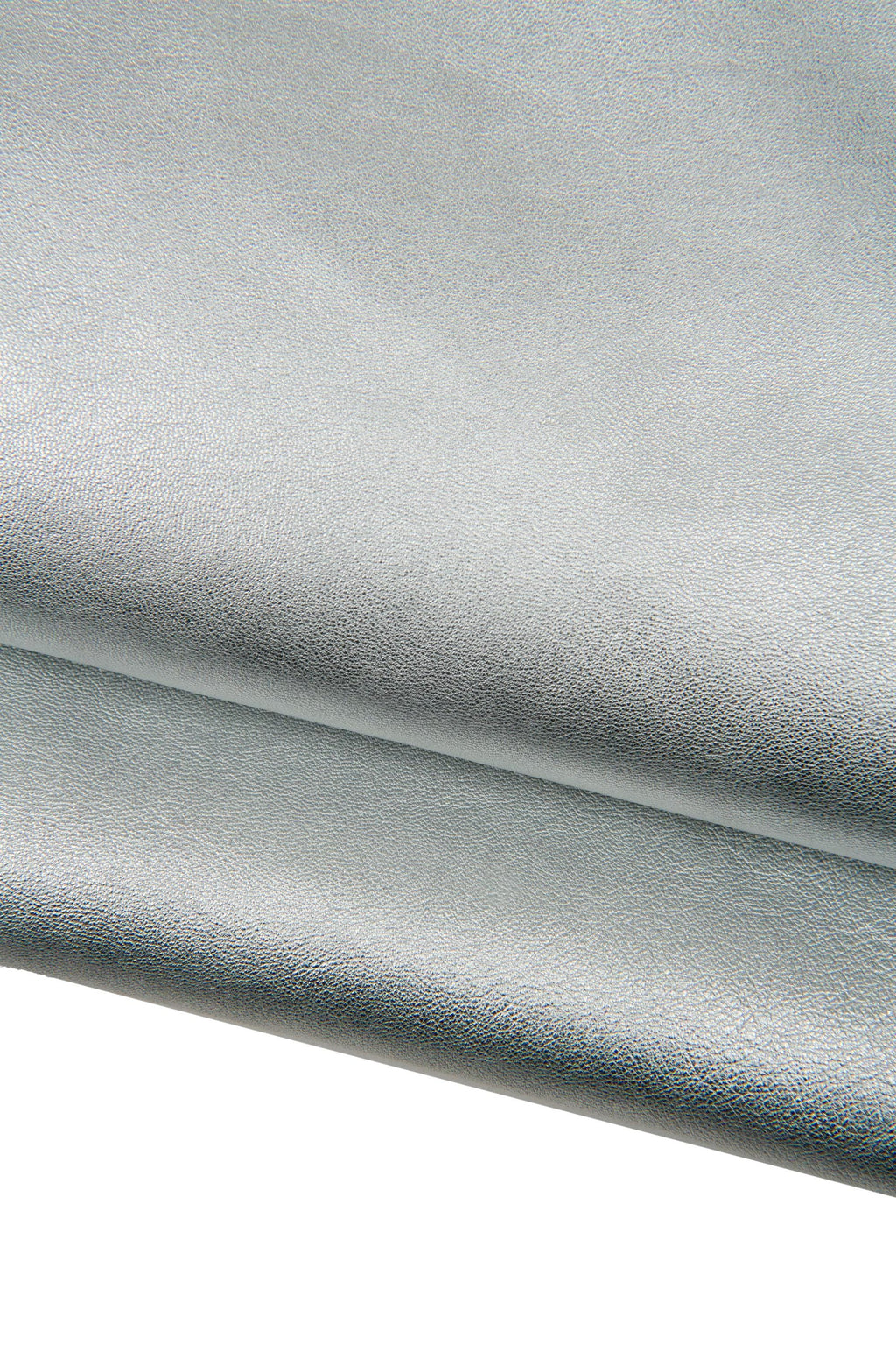 Silver Leather skin, metallic Nappa Leather, Soft foiled Leather for Bags & Leathercraft,B17842-MT La Garzarara