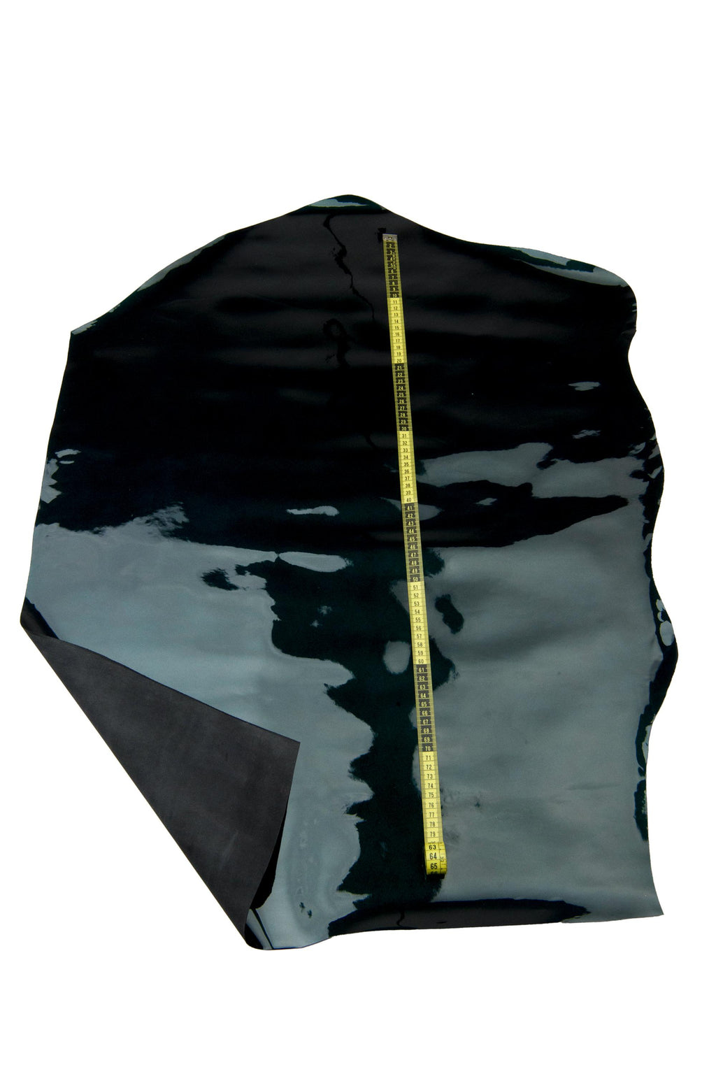 Dark green PATENT cowhide, glossy PEARLIZED calfskin, top quality elegant cowhide B17912-TU La Garzarara
