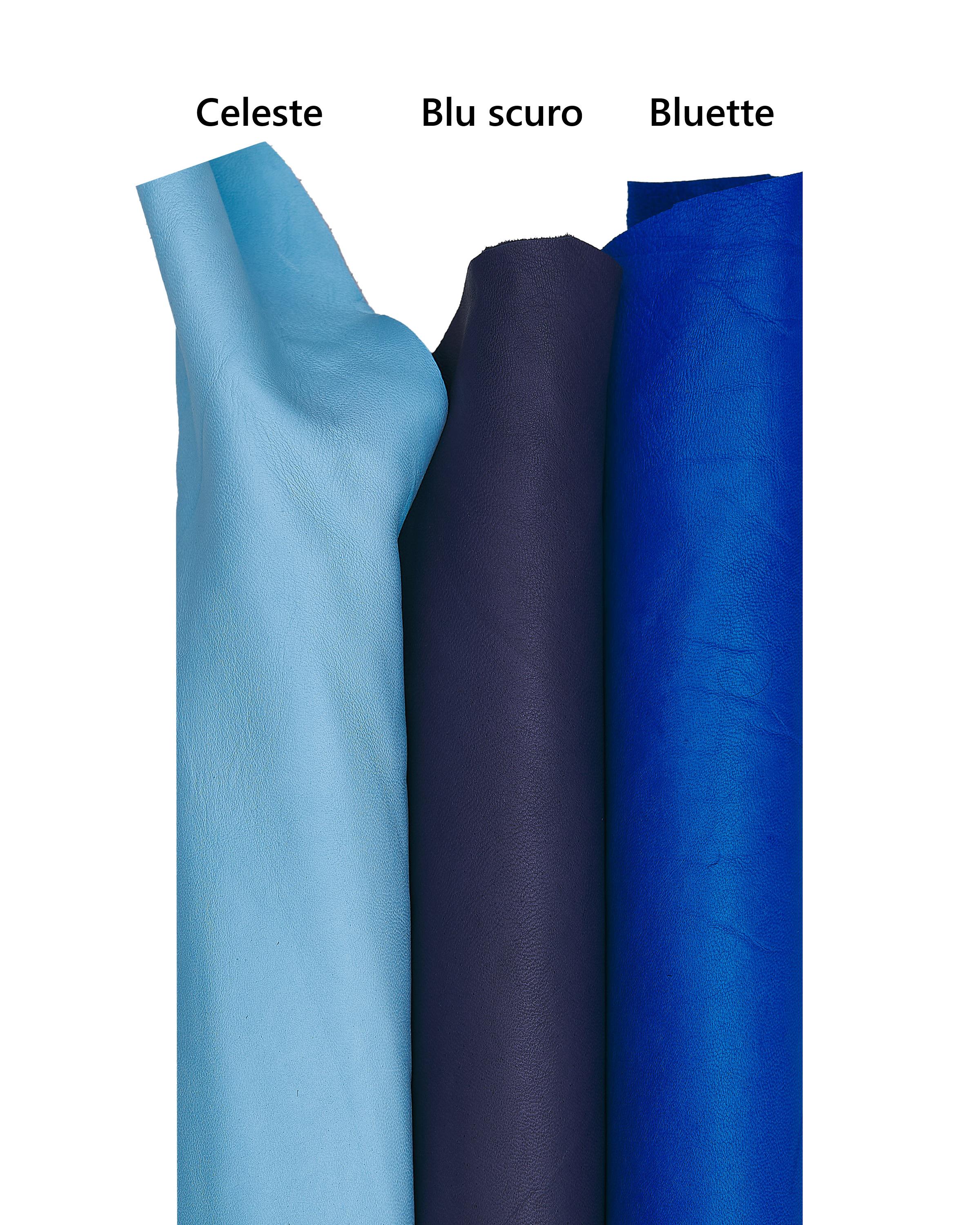 Dark navy soft lambskin leather, Blue NAPPA lamb, smooth supple lamb, sheepskin hide for GARMENTS, 0.7 - 0.8 mm B17599-TU La Garzarara