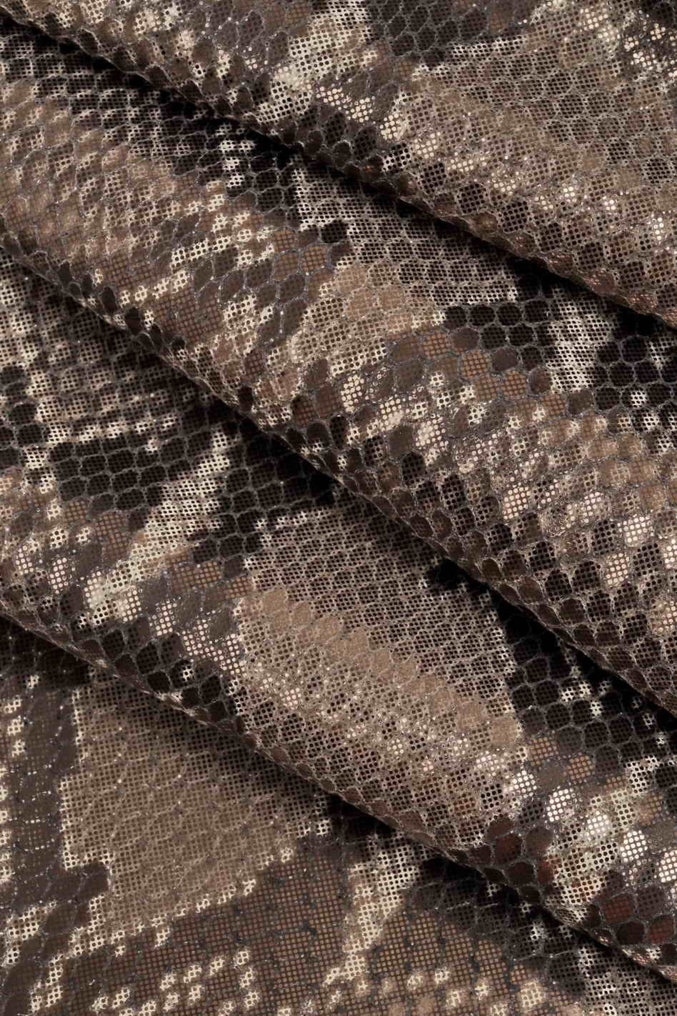 Red GRAY snakeskin leather hides - italian printed python snake cowhide skins - reptile textured cow B12823-MT(st) La Garzarara