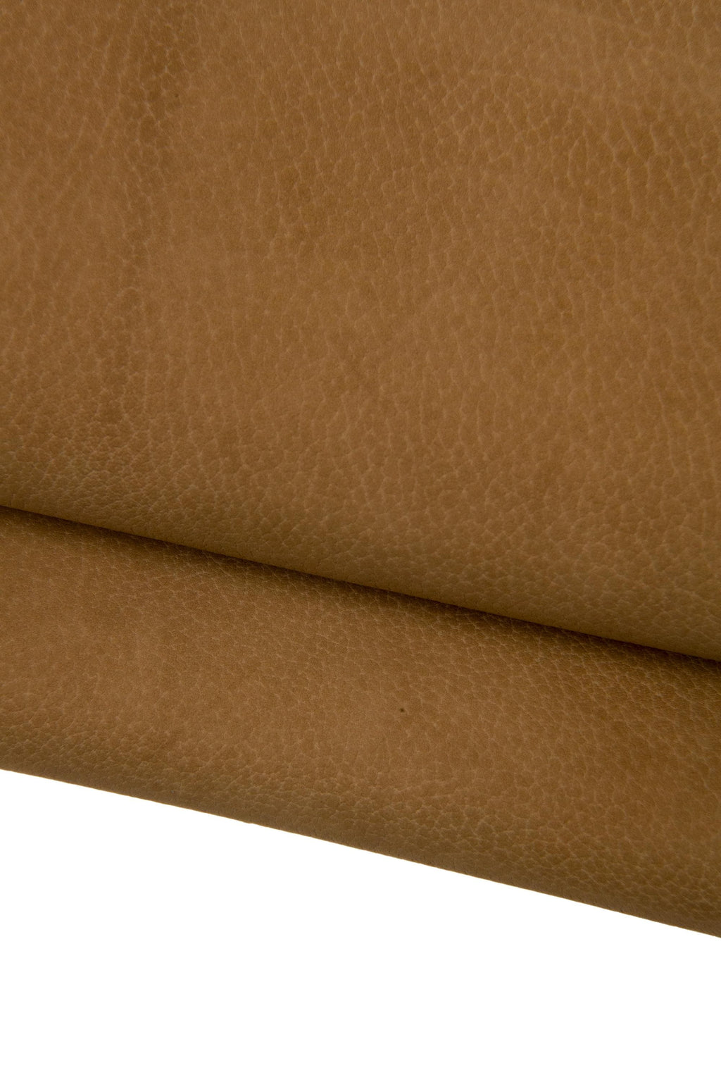 Cognac NUBUCK leather hide, luxurious italian Saddle SUEDE calfskin, cowhide for diy project B17848-TU La Garzarara