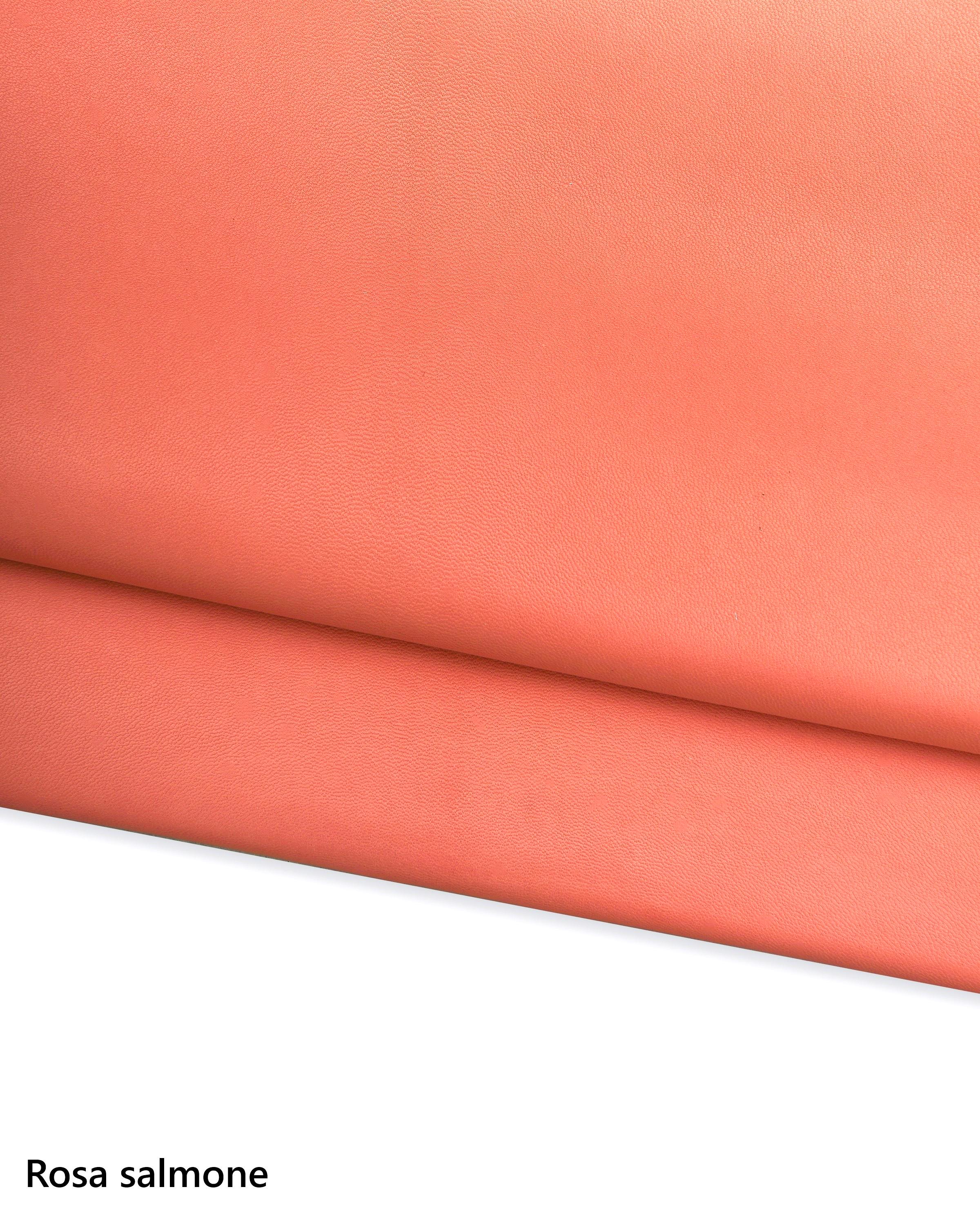 Thin soft lamb leather skins, cream and pink, supple lambskins, smooth silky sheepskin for garments and diy projects B17603-TU La Garzarara
