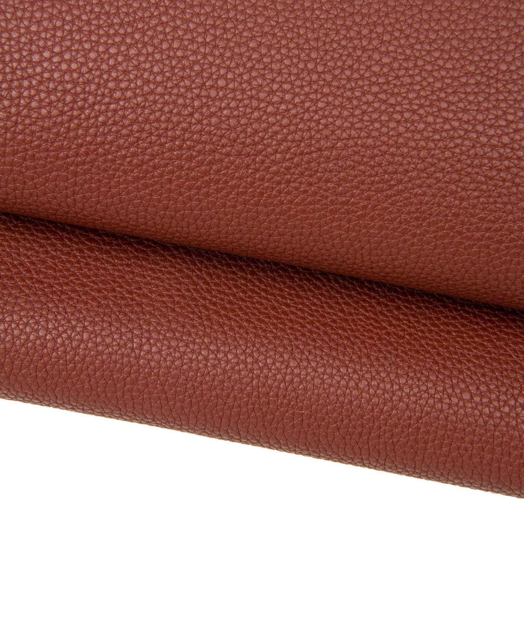 Warm brown calf leather SKIN with fine grain, red brick soft semi glossy cowhide HIDE 1.5–1.7 mm for handcrafted goods, B17628-TU Garzarara
