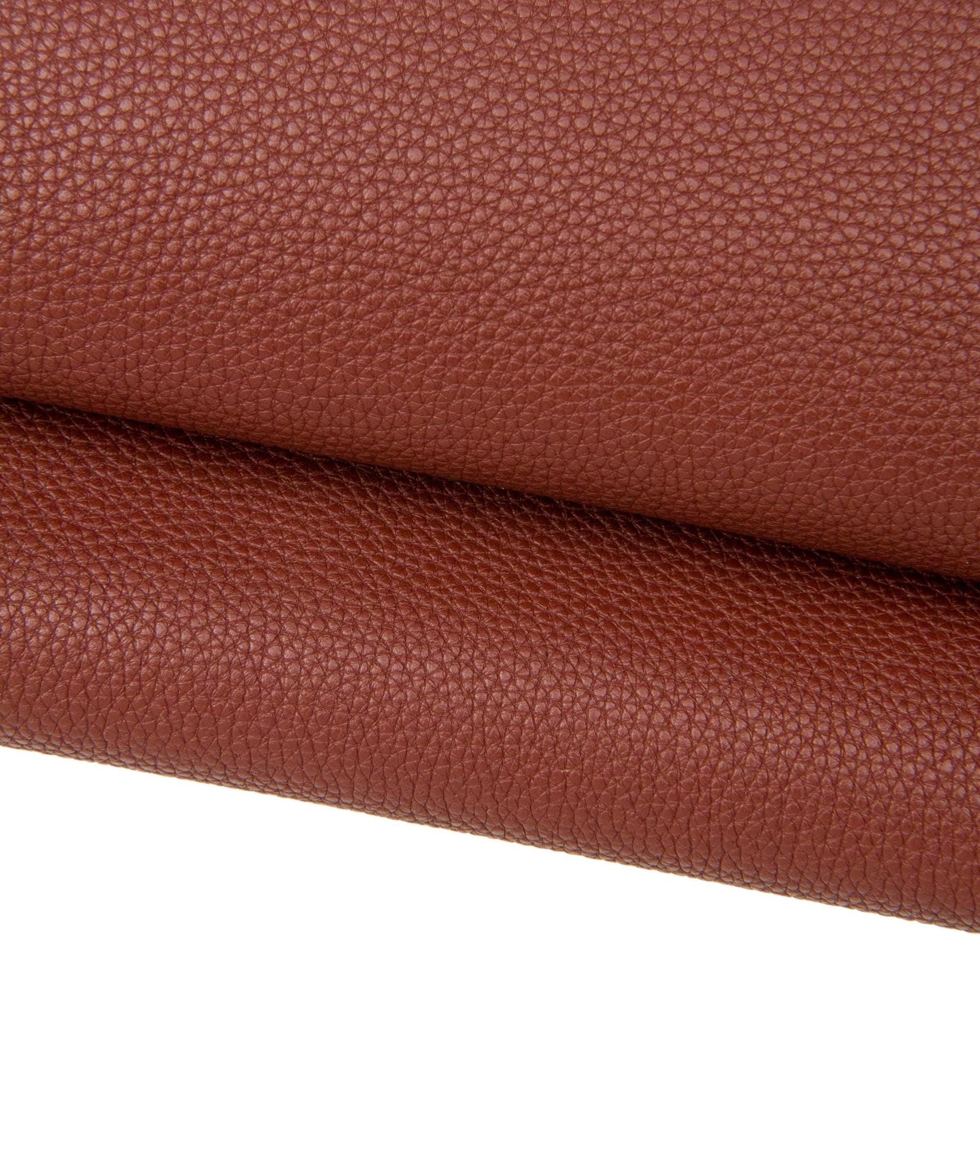 Warm brown calf leather SKIN with fine grain, red brick soft semi glossy cowhide HIDE 1.5–1.7 mm for handcrafted goods, B17628-TU Garzarara