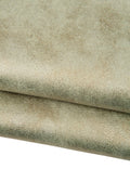 Steelmetal - bronze METALLIC leather - greenish suede base - BRIGHT sparkle soft goatskin hide B17916-MT La Garzarara