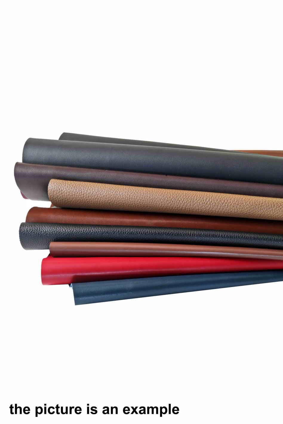 Dark Solid color Leather pieces, smooth renmants skins, and printed offcuts leather mix, random selection AMZ34