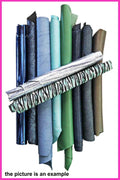 Green Blue Leather remnants , mixed printed laminated leather pieces, random scraps leather for craft B088