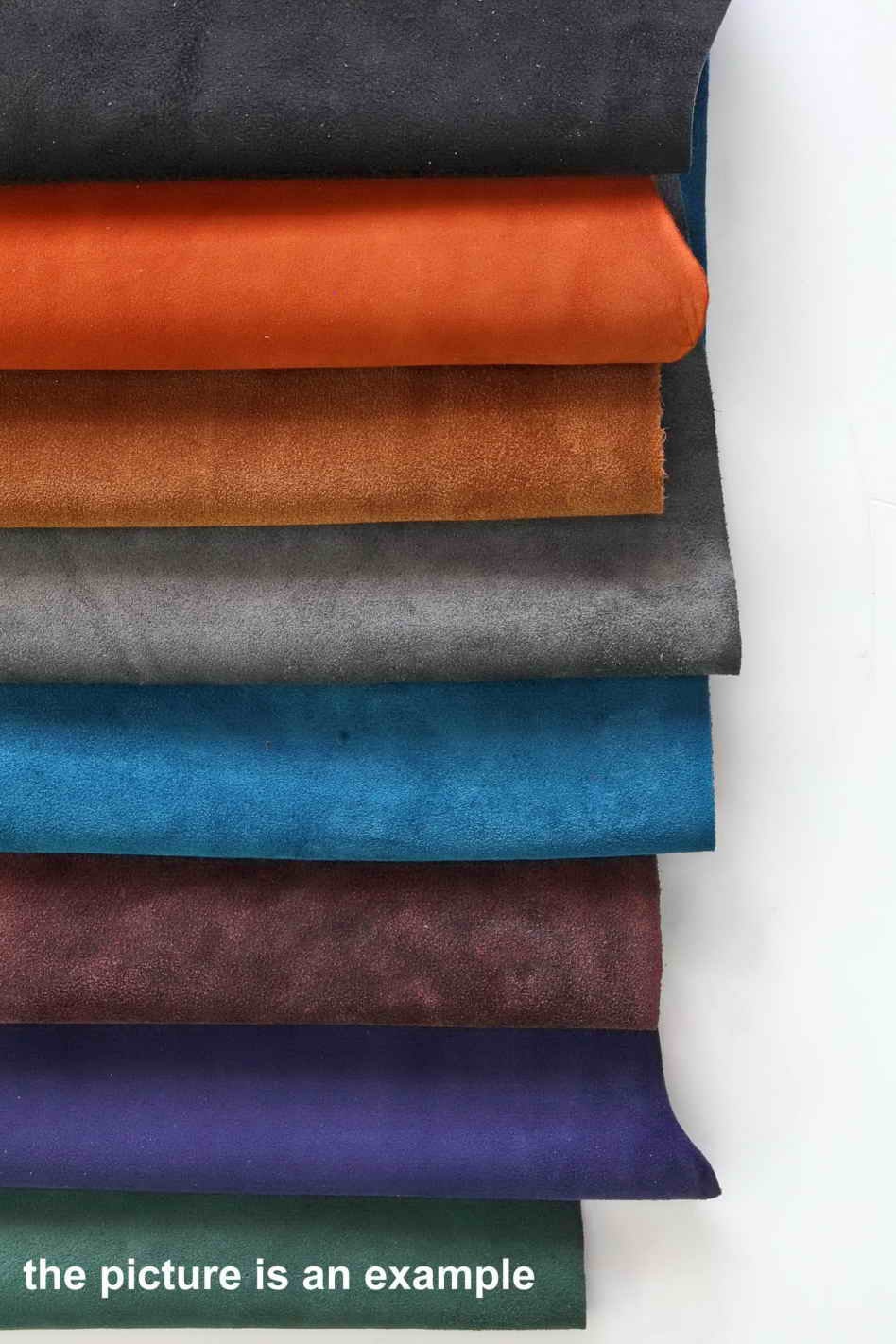 Suede and Nubuck Leather Sheets – Assorted scraps, Dark Winter Tones remnants, Soft & Textured Offcuts Italian Crafting Leather AMZ38