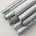 Silver Leather pieces, assorted metallic leather scraps, solid and patterned offcuts, RANDOM selection 1 lbs / 500 gr B1360 RC La Garzarara