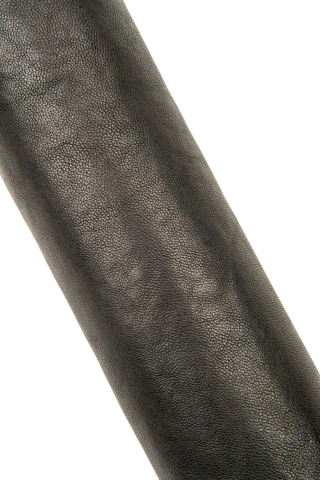 Black SPORTY leather skin, glossy soft WASHED lambskin, wrinkled sheepskin nappa for crafters B17629-TB La Garzarara