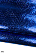 Mirror Python Leather Hide, Metallic Snake Embossed Leather skin, Glossy Fashion Leather for Bags B18024-MT La Garzarara