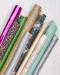 Designer Leather Variety Pack, mix Leather Hides and Skins, colorful Leather Assortment bundle 5 or 10 leathers B147