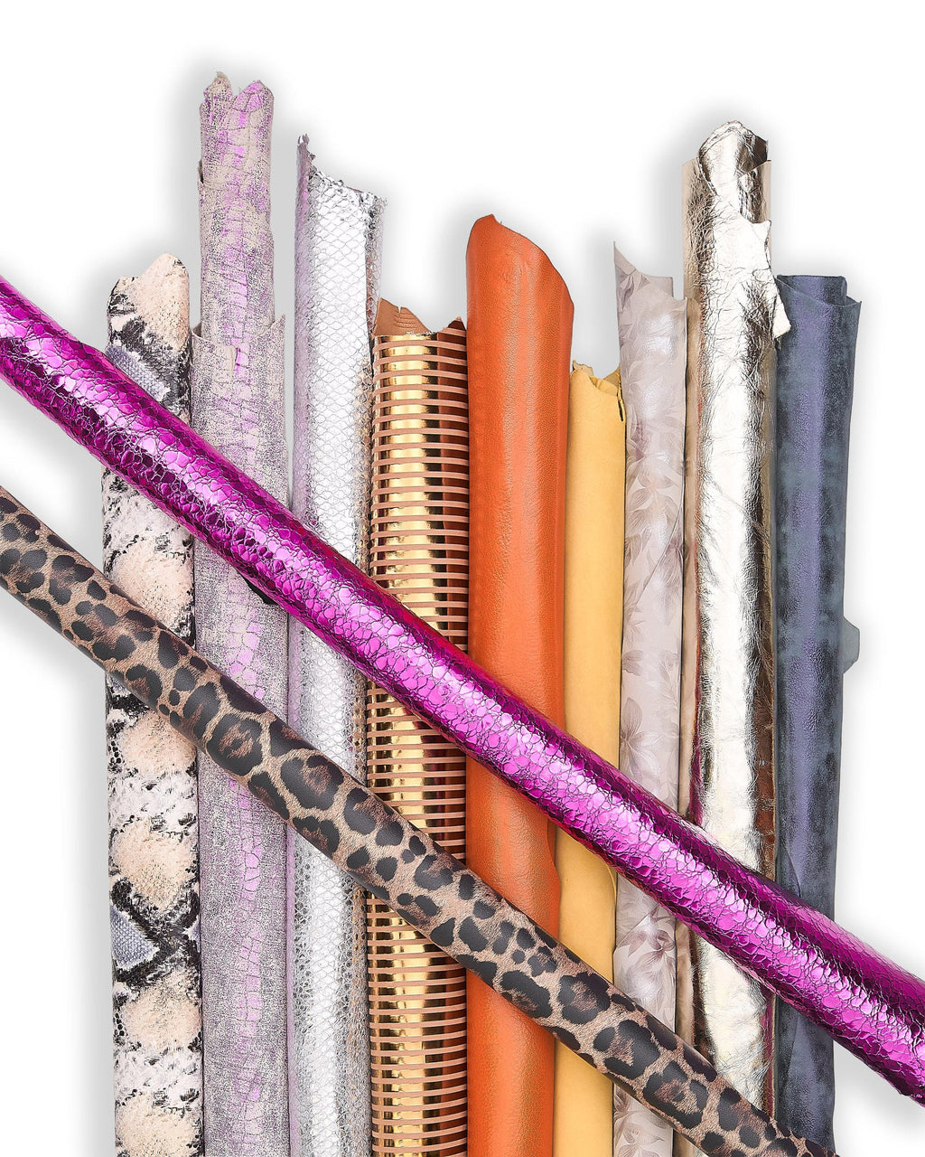 Designer Leather Variety Pack, mix Leather Hides and Skins, colorful Leather Assortment bundle 5 or 10 leathers B147