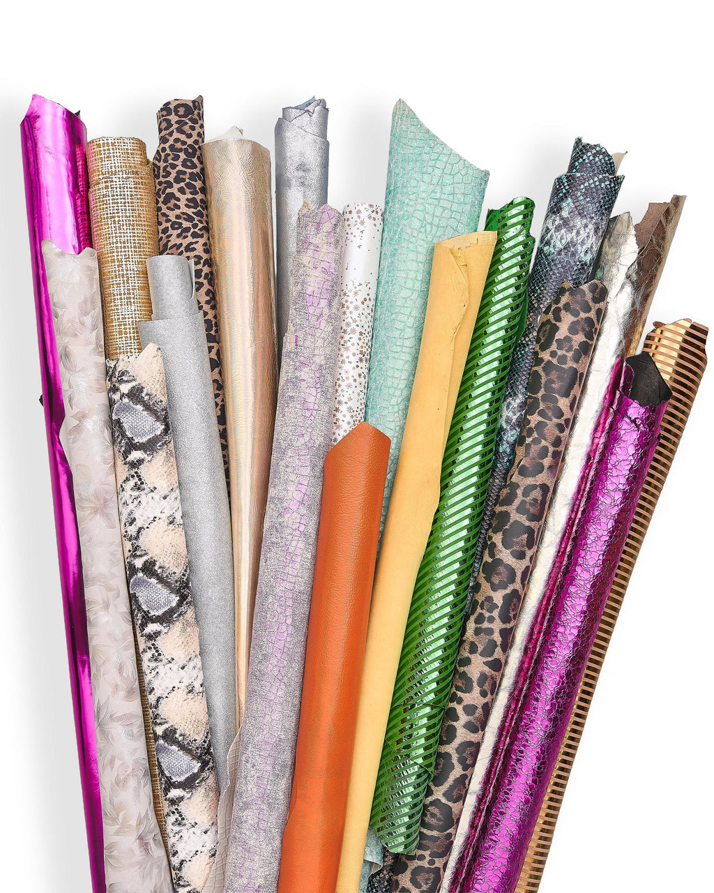 Leather skins Variety Pack, Leather hides Stock Lot ,fancy colorful Leather Supply Bundle ( B152 La Garzarara