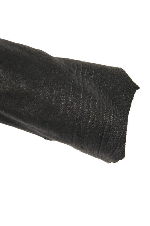 Black Washed Nappa leather skin, Grain textured lambskin, silky semi glossy skin 1.6 - 1.8 mm B16780-TB La Garzarara