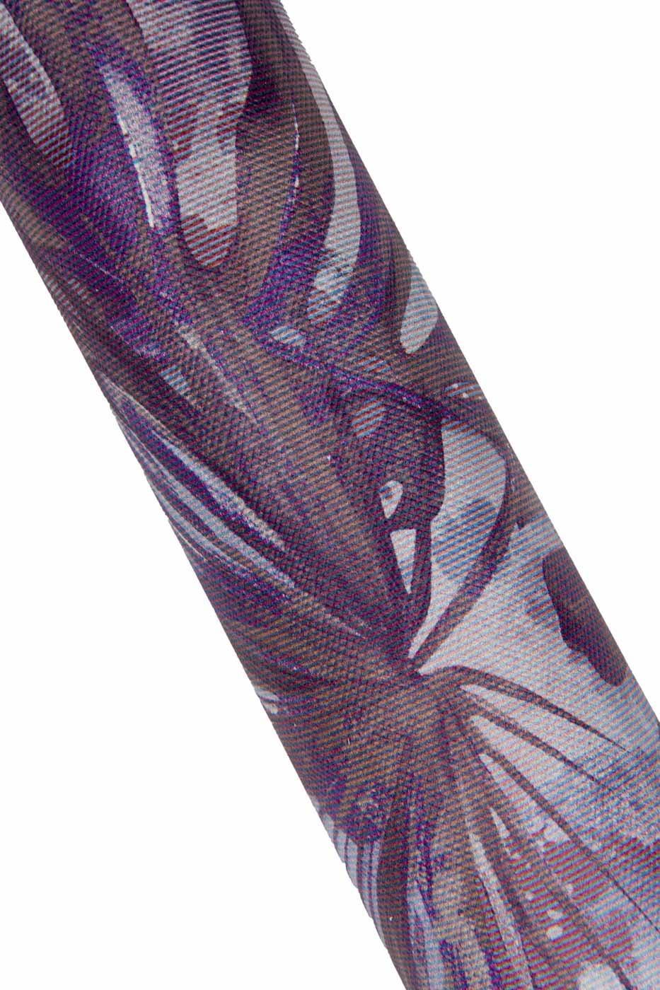 FLOWER printed leather hide, purple texture on SAFFIANO printed cowhide, stiff matt calfskin for crafting B17881-ST La Garzarara