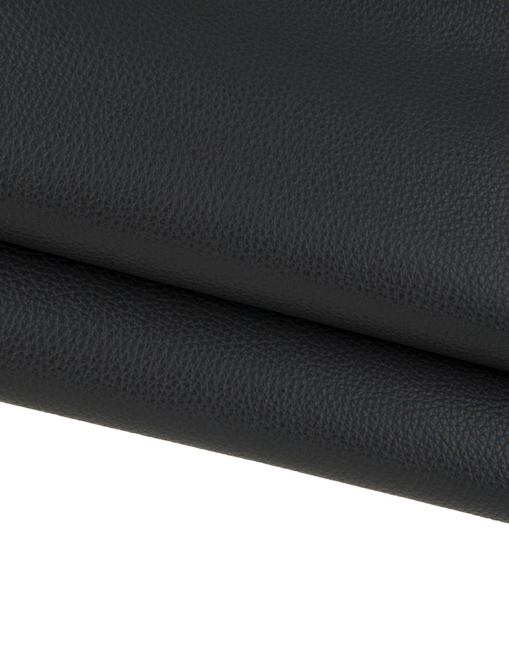Soft dark grey pebbled cowhide leather SKIN hide, semi glossy embossed calf leather 1.5–1.6 mm for bags, B17252-TU La Garzarara