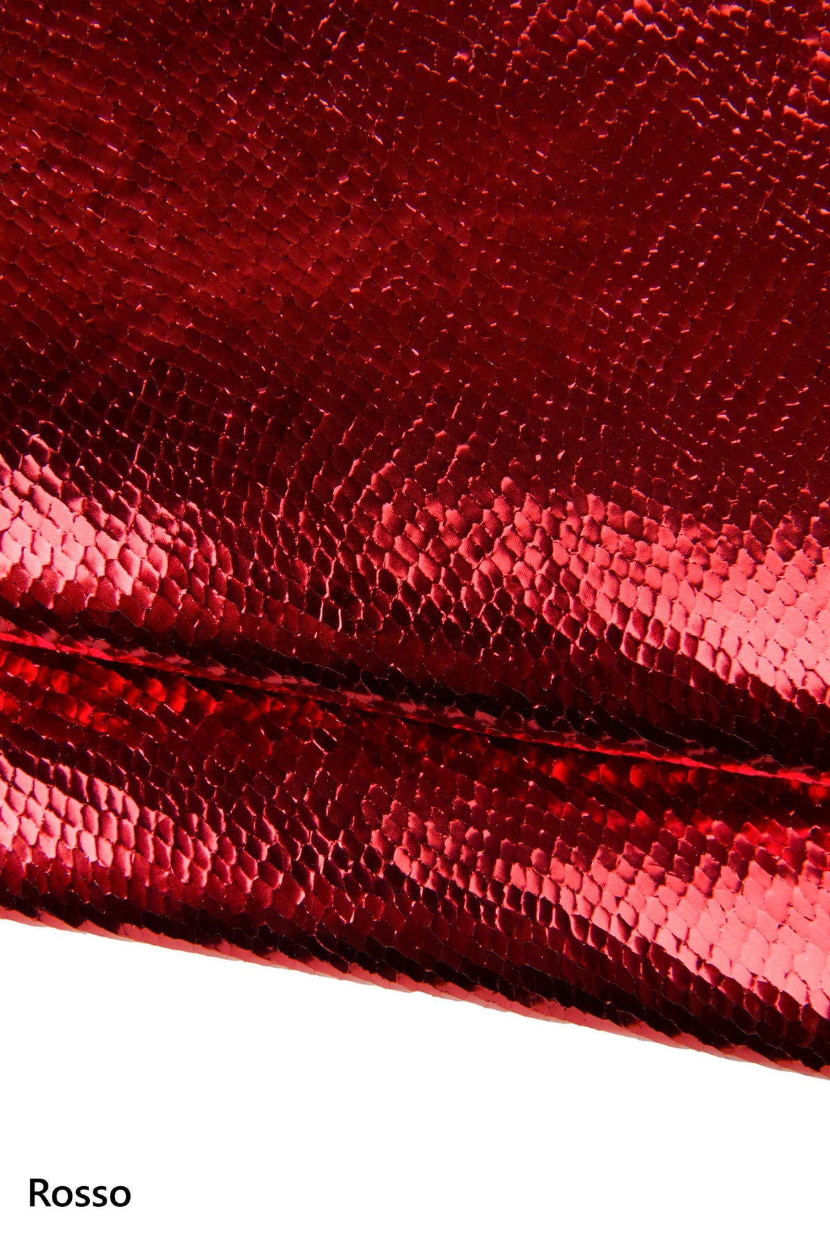 Metallic python embossed goat leather skin, shiny snake pattern leather red green blue, Mirror Laminated Snakeskin print B18025-MT(st)