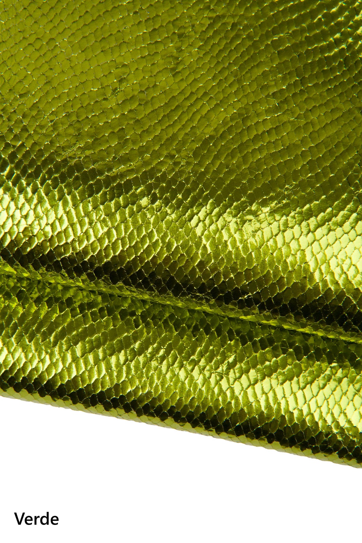 Metallic python embossed goat leather skin, shiny snake pattern leather red green blue, Mirror Laminated Snakeskin print B18025-MT(st)