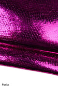 Mirror Python Leather Hide, Metallic Snake Embossed Leather skin, Glossy Fashion Leather for Bags B18024-MT La Garzarara