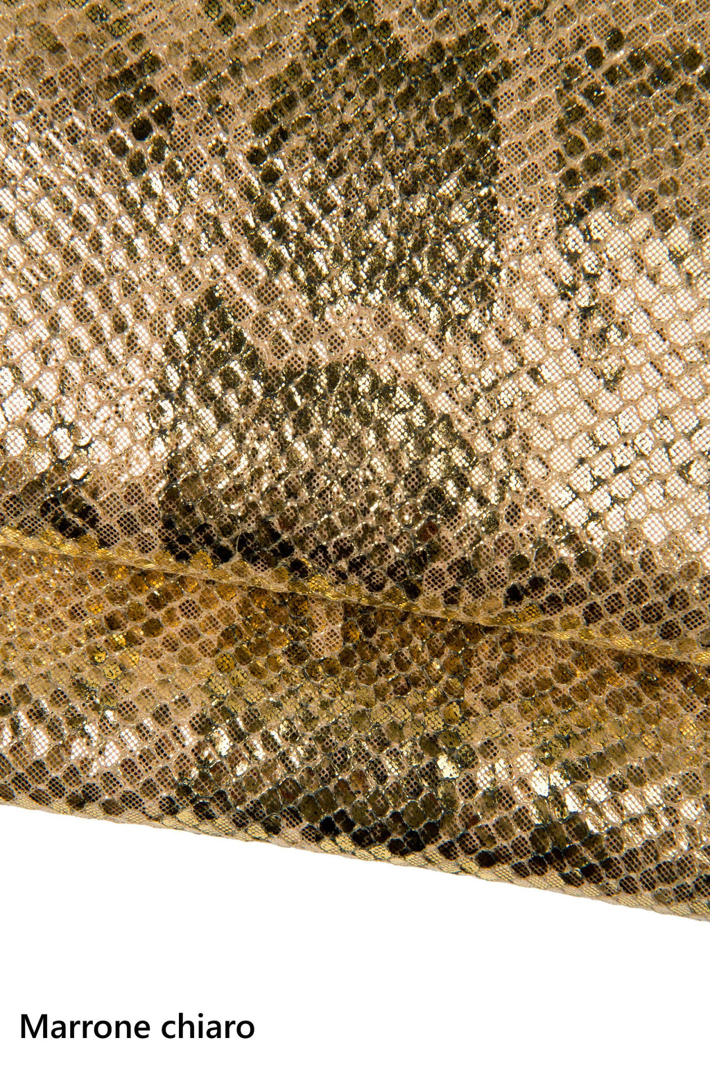 Satin Snakeskin leather hides, biscuit stone reptile snake printed soft Python printon cow B17967-MT(st) La Garzarara
