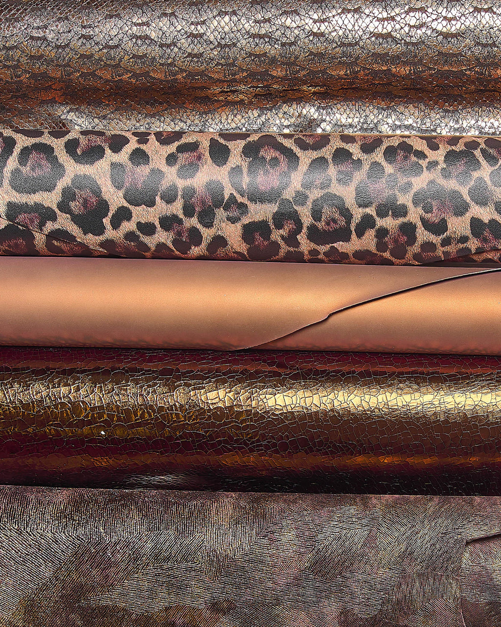Leather bundle for sewing, Earth Tone mix skins, Brown, Cognac Bronze Genuine Leather Hides, Vintage & Fashion Assortment B18128-MT(ST)