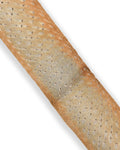 Perforated Pony Hair Leather Hide, Beige Hair-on Skin, Laser Cut Leather for Bags, Shoes, Upholstery and Crafts B18112-CV La Garzarara