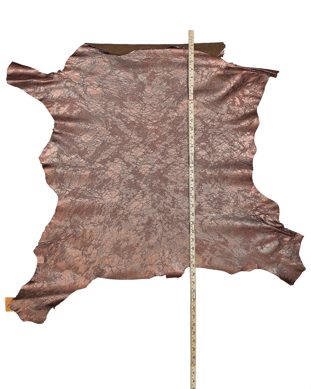 Bronze Leather Hide, Antique Bronze Metallic Leather, Soft Italian Genuine Leather for Bags Wallets Leather Craft B18106-MT La Garzarara