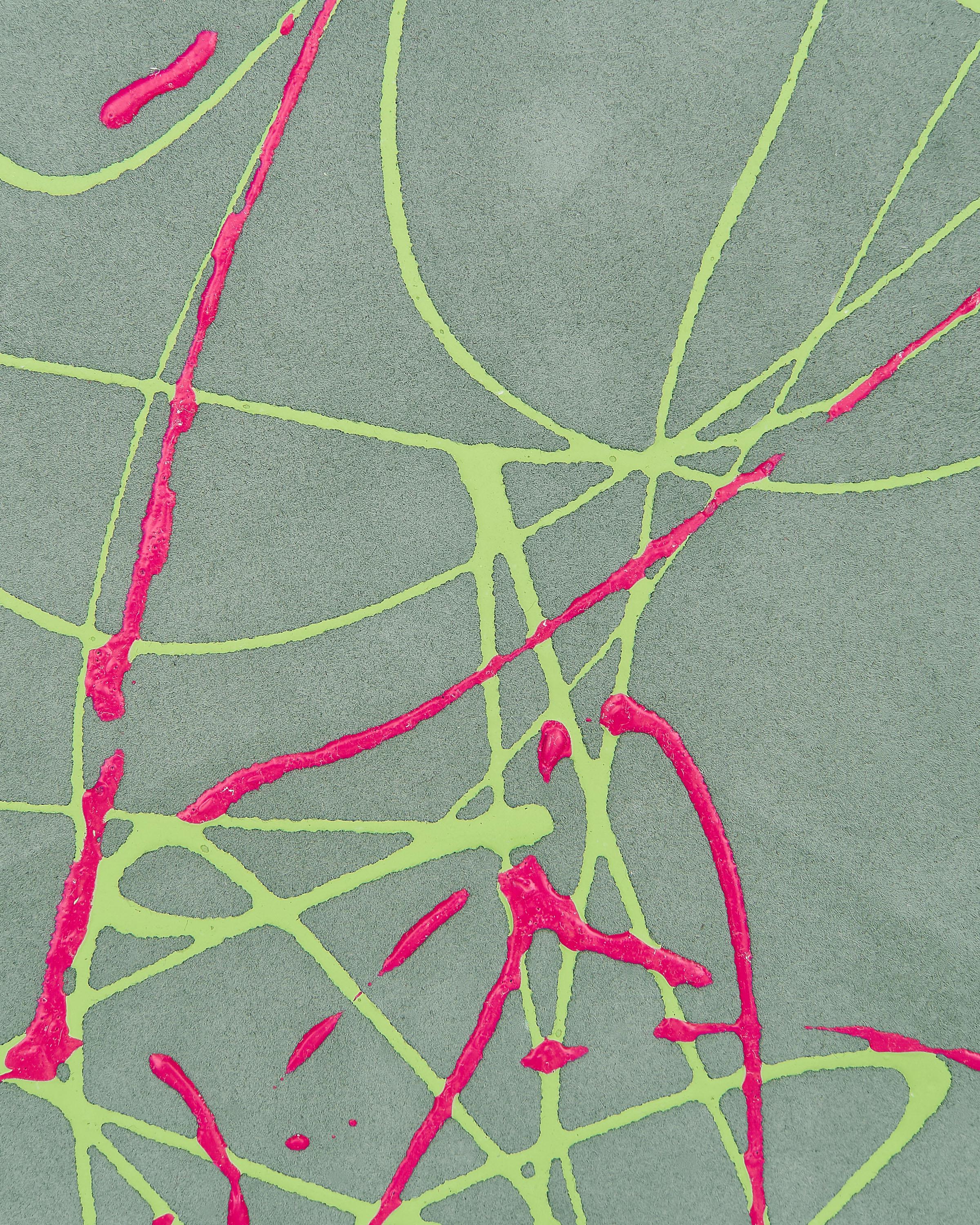 Paint Splatter Leather suede , color splash Hide Designer Leather Skins HAND decorated goatskins B18192-DM La Garzarara
