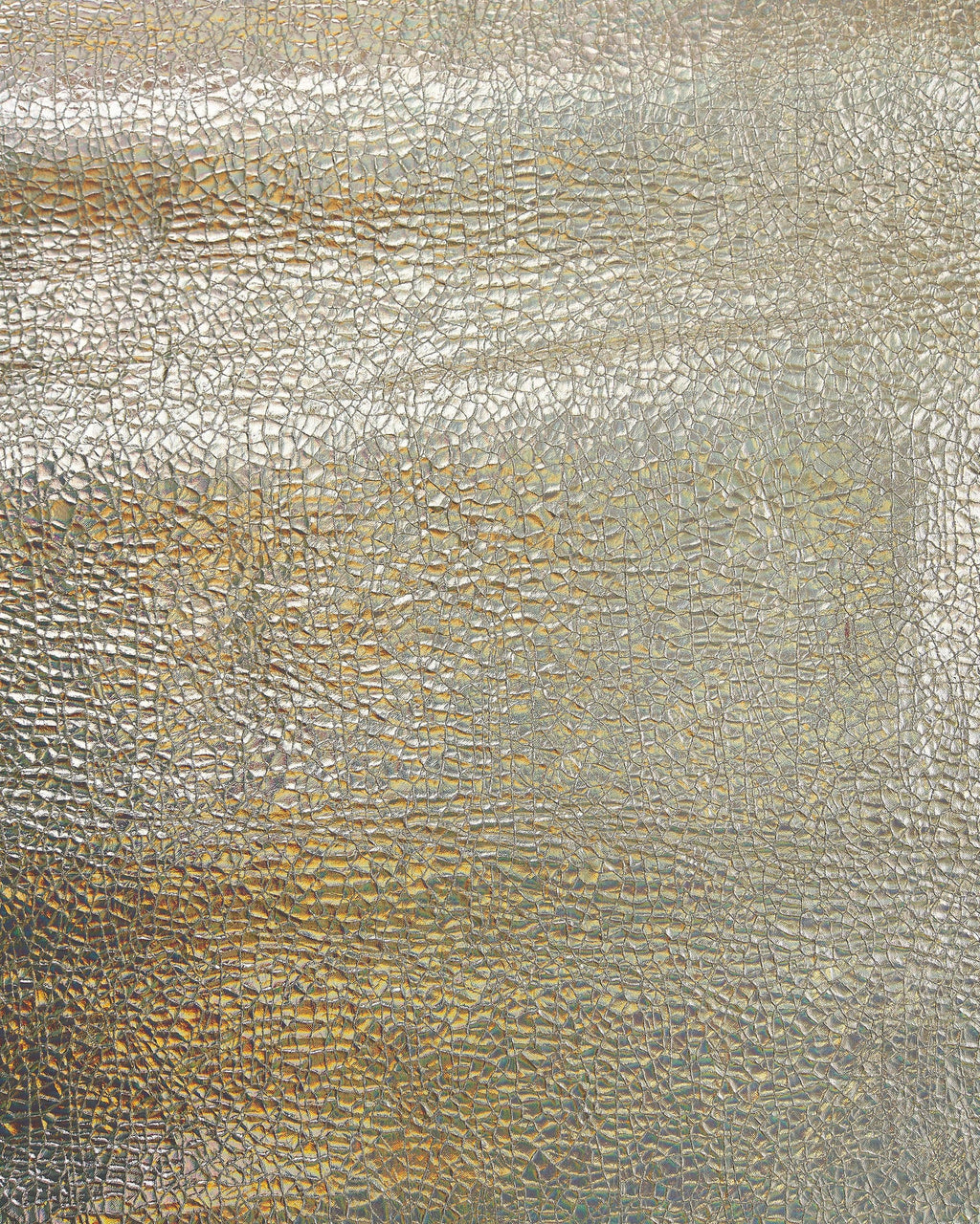 Light gold HOLOGRAPHIC leather skin, CRACKLED printed metallic goatskin, metallic soft hide for diy projects B17256-MT(st) La Garzarara