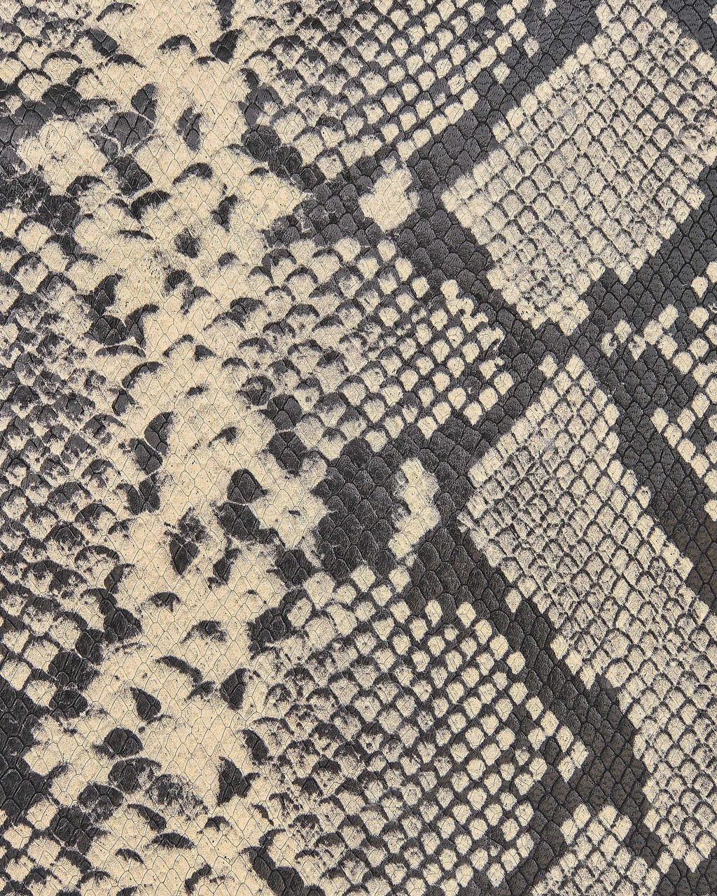 Beige Python skin leather, off white reptile printed goatskin, SNAKE pattern on soft semiglossy hide B18125-ST La Garzarara