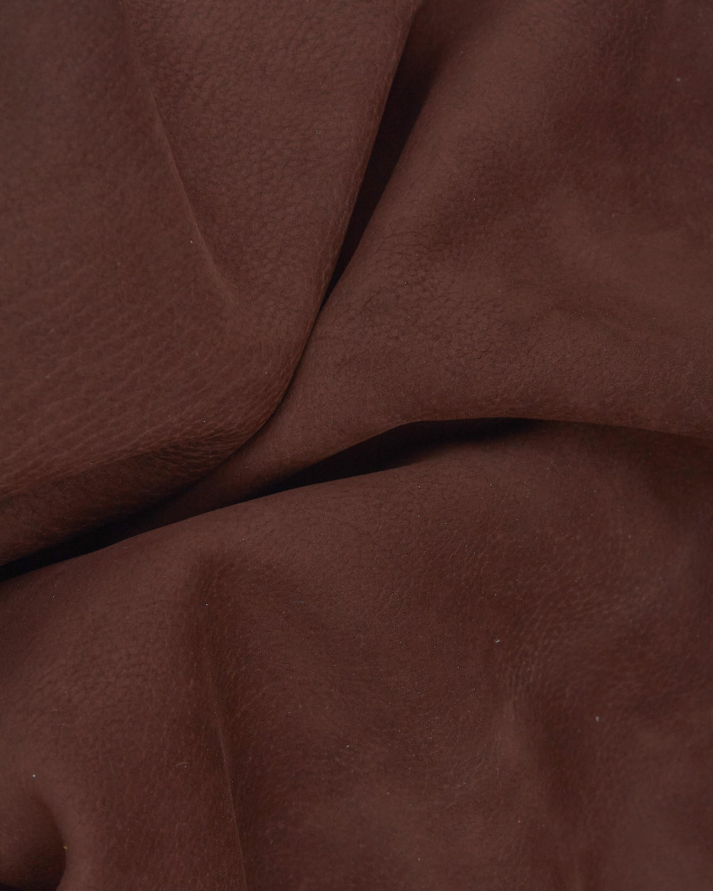 NUBUCK leather hide, top quality Cchocolate suede calfskin, soft cowhide light grain 0.8-0.9 mm B17846-TU La Garzarara