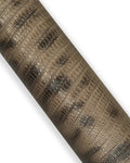 LIZARD printed leather hide, brown grey animal printed cowhide, reptile pattern on soft semi-glossy calfskin B18061-ST La Garzarara