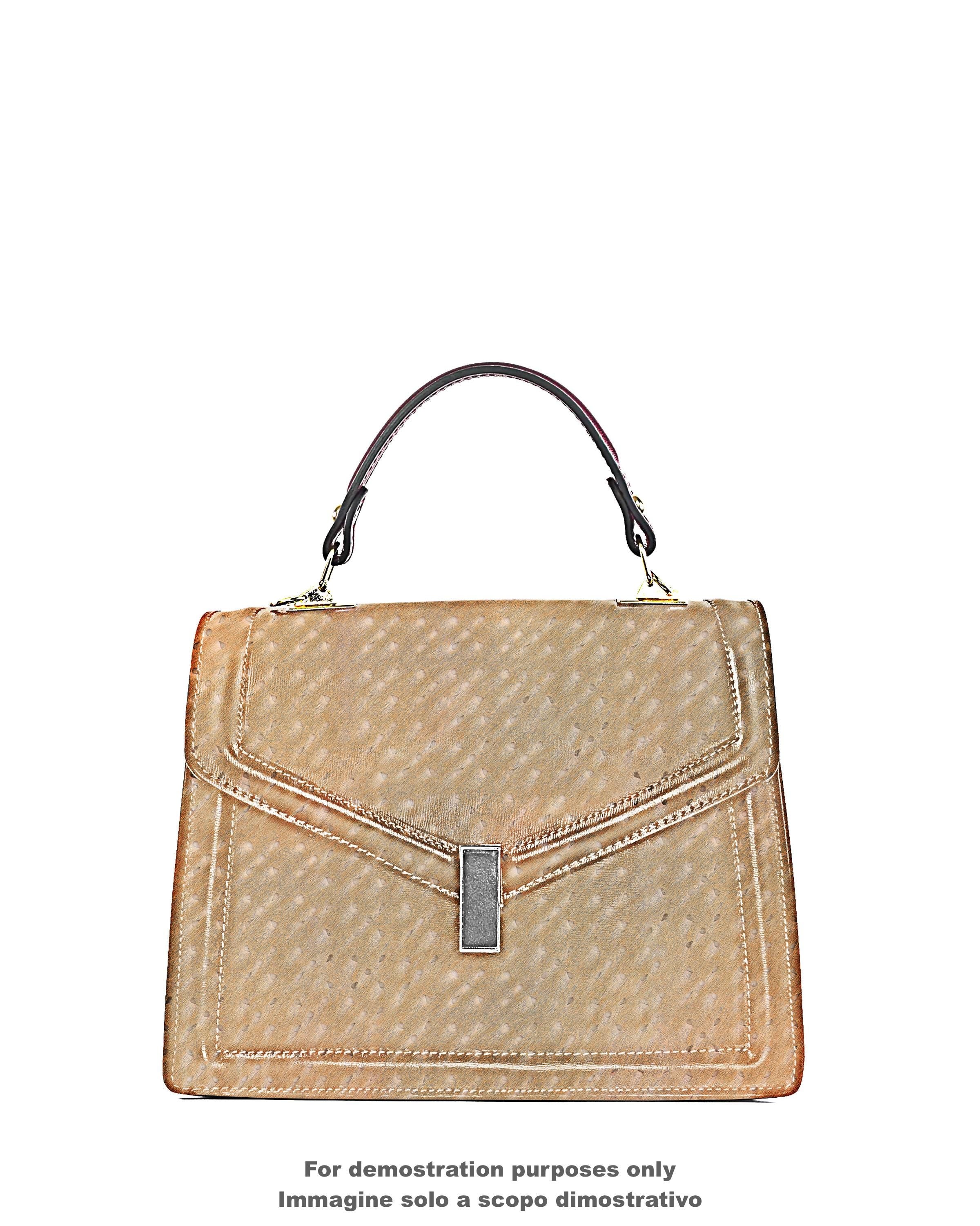 Perforated Pony Hair Leather Hide, Beige Hair-on Skin, Laser Cut Leather for Bags, Shoes, Upholstery and Crafts B18112-CV La Garzarara
