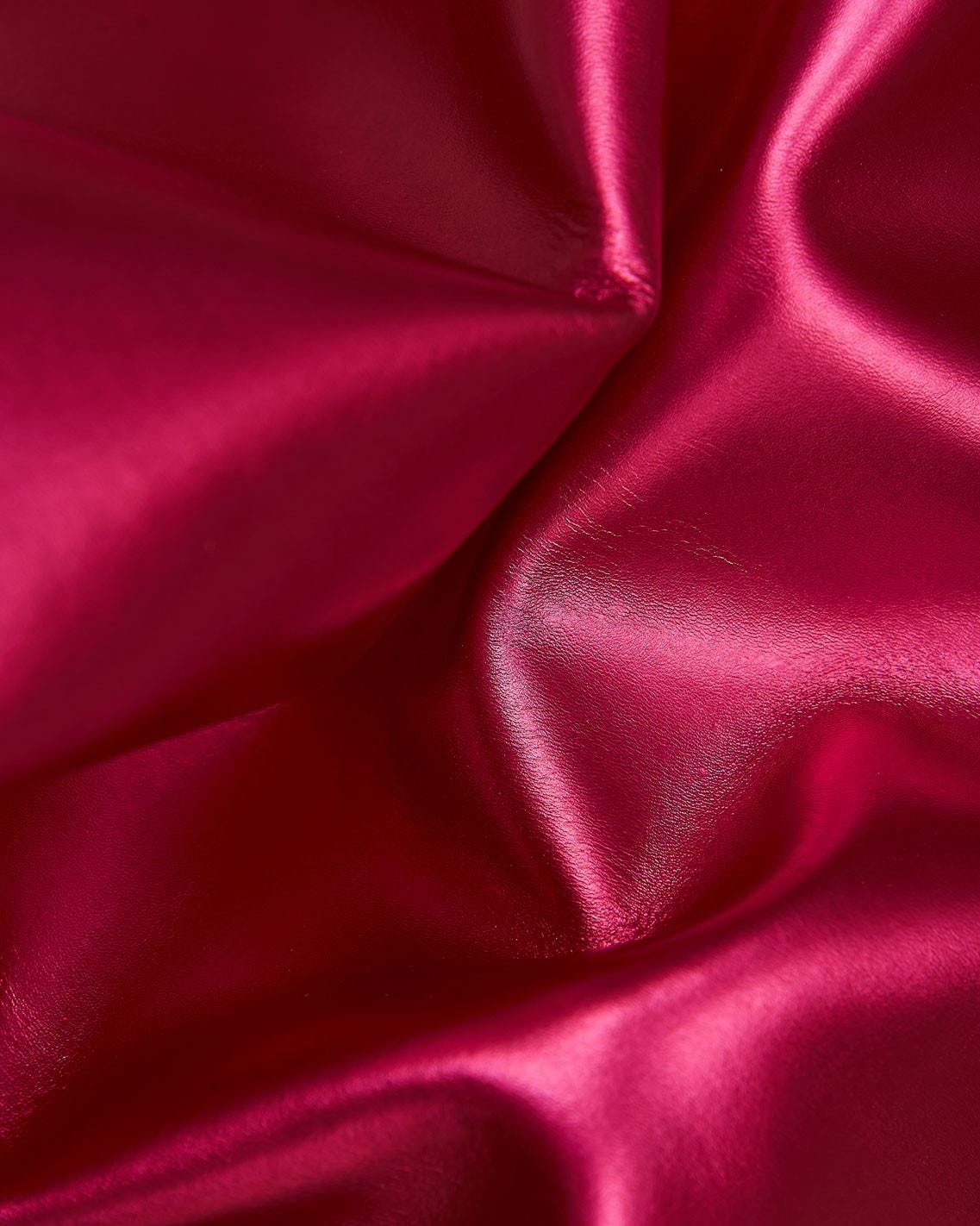 FUCHSIA metallic leather hide, magenta smooth cowhide, soft calfskin for diy projects, 1.2 - 1.3 mm B18537-MT La Garzarara