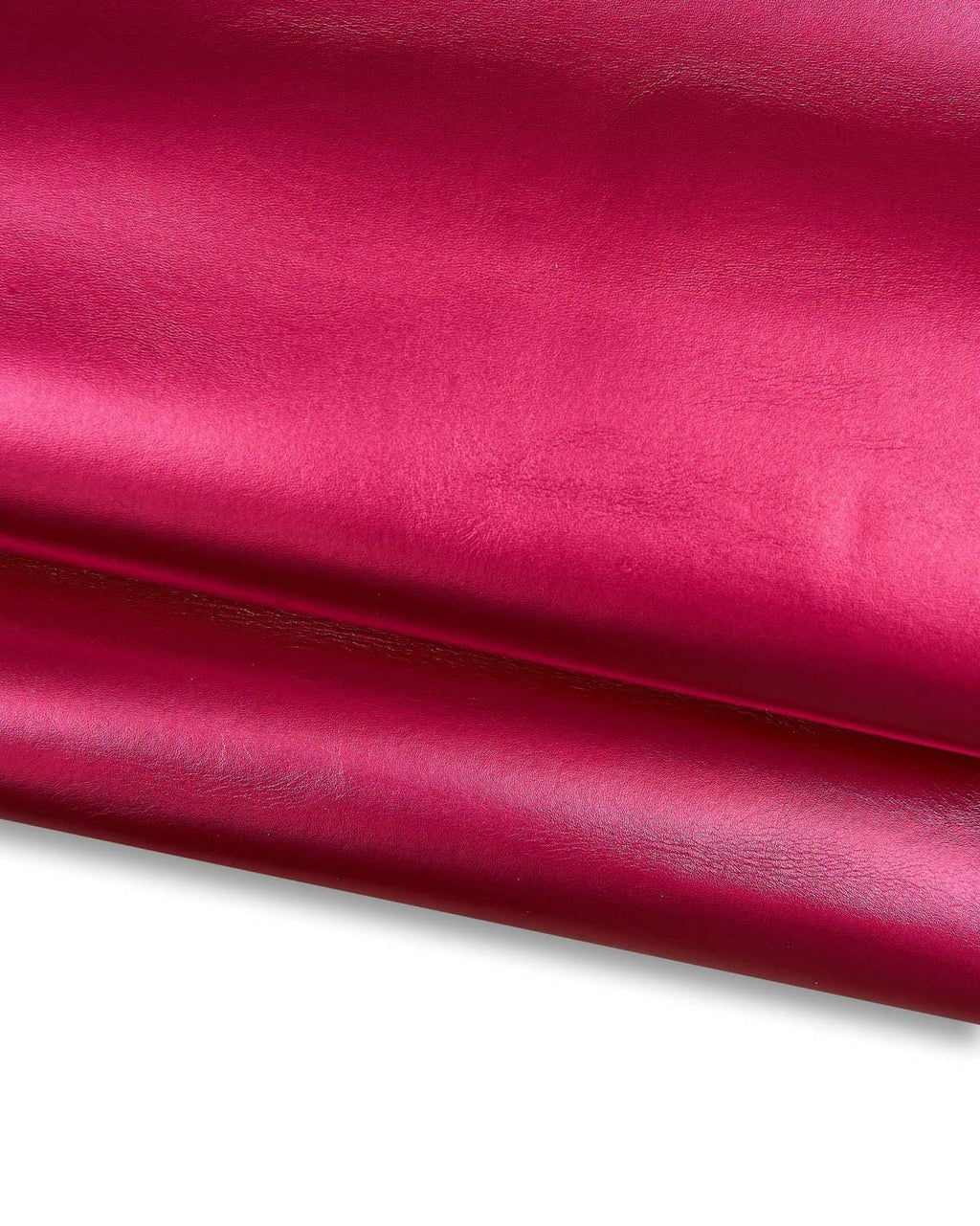 FUCHSIA metallic leather hide, magenta smooth cowhide, soft calfskin for diy projects, 1.2 - 1.3 mm B18537-MT La Garzarara