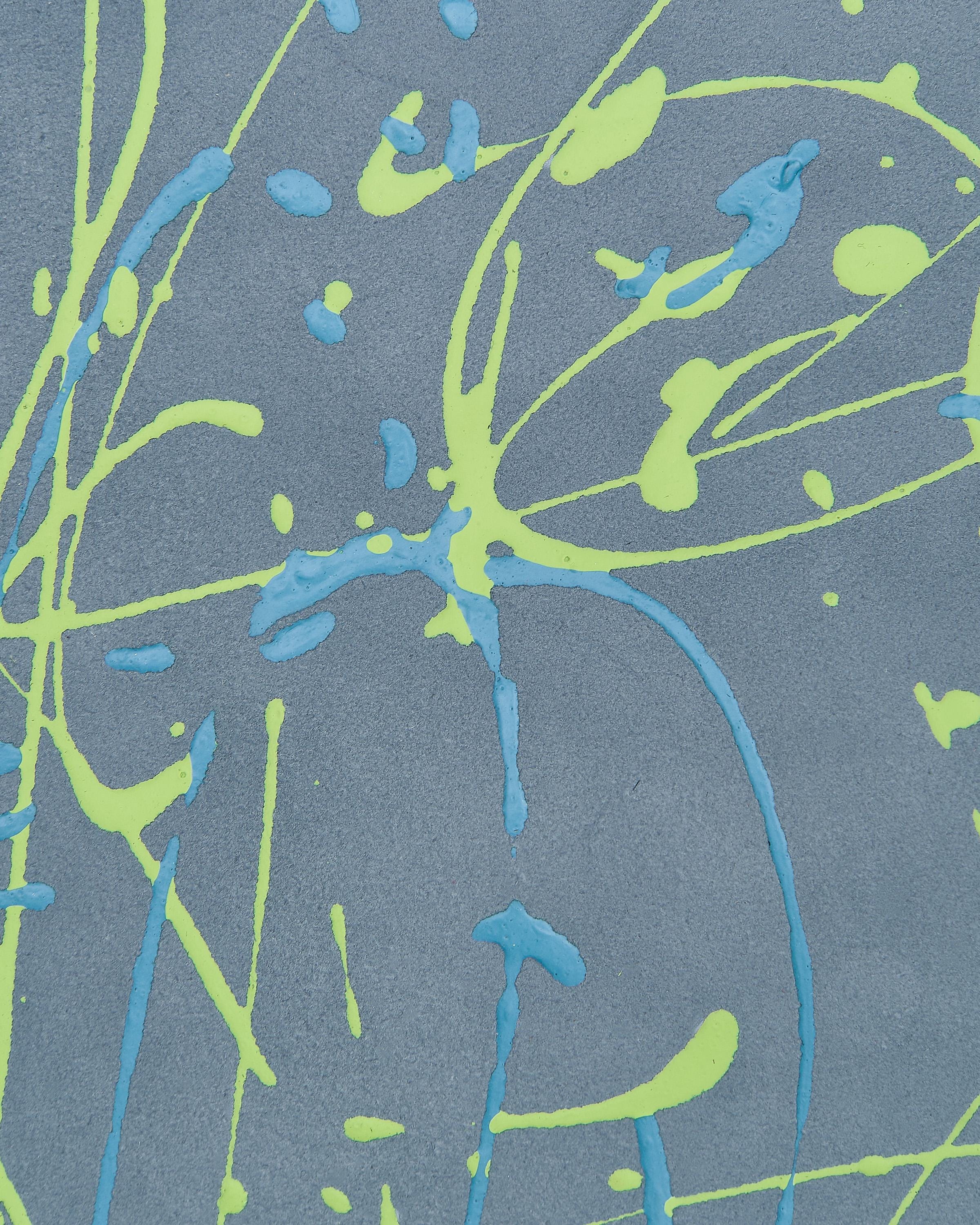 Paint Splatter Leather suede , color splash Hide Designer Leather Skins HAND decorated goatskins B18192-DM La Garzarara