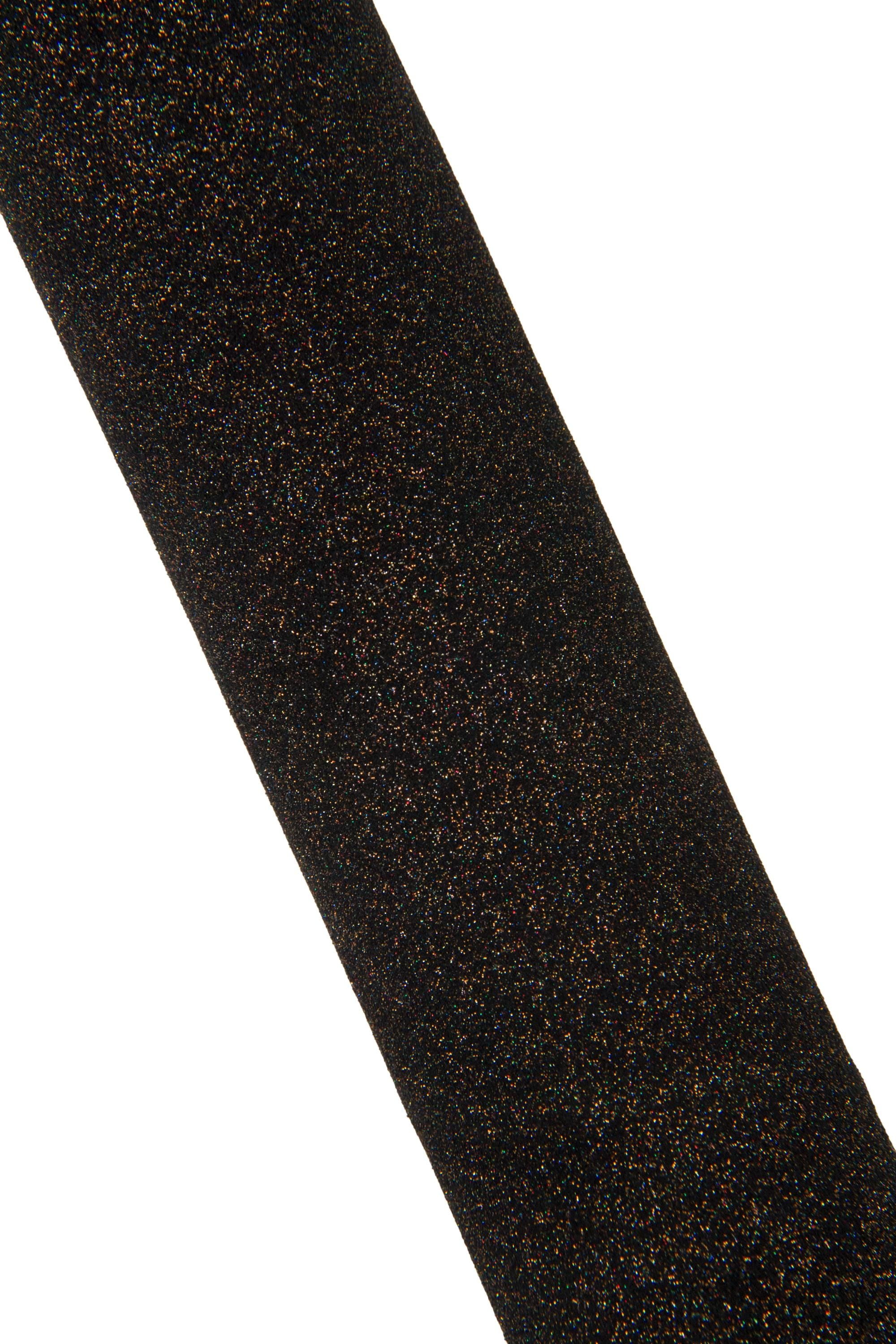 GLITTER Suede leather hide, multicolor Soft iridescent textured black cowhide B18036-TB La Garzarara