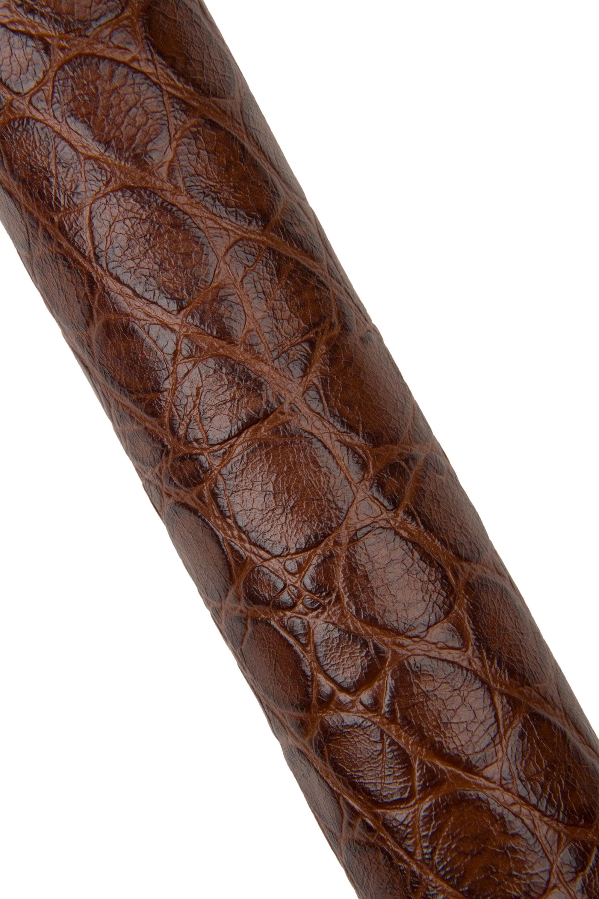 Cognac Brown CROC embossed leather hide B17984-ST La Garzarara