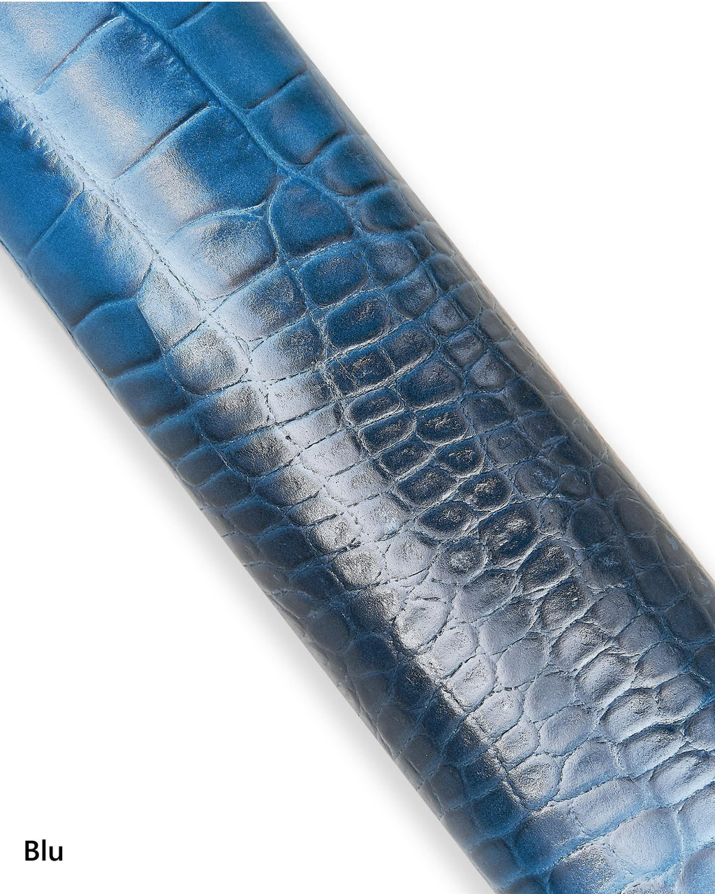 Soft Colorful Croc Embossed Italian Leather Hide, Colorful crocodile leather skin, supple Blue, Red & Yellow reptile B17960-ST LaGarzarara