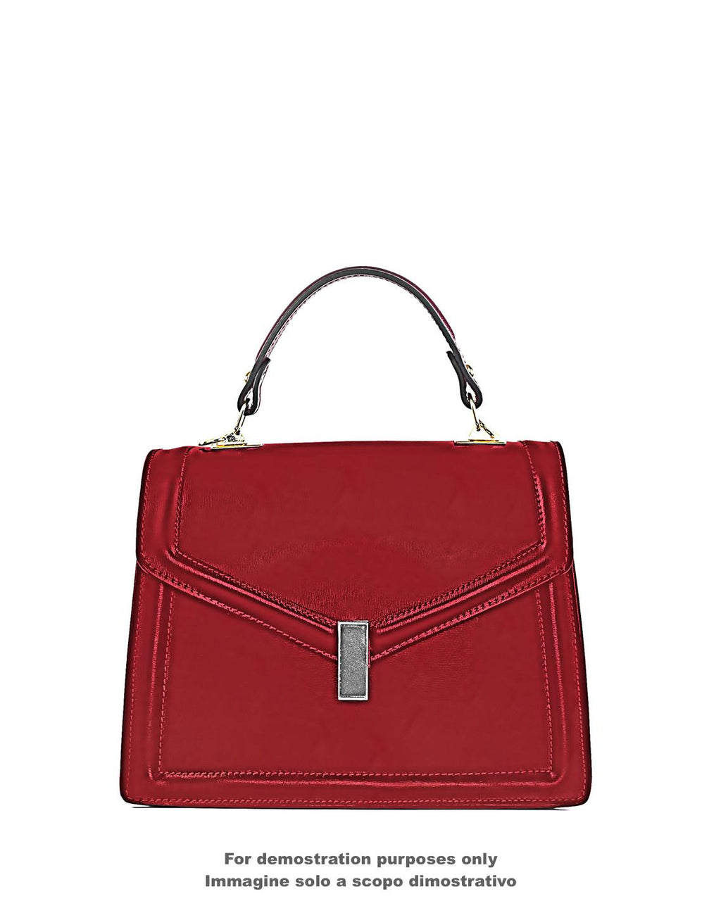 Red PEBBLE GRAIN printed leather hide, light grainy soft embossed calfskin, sporty cowhide 0.7 - 0.9 mm B17406-TU La Garzarara