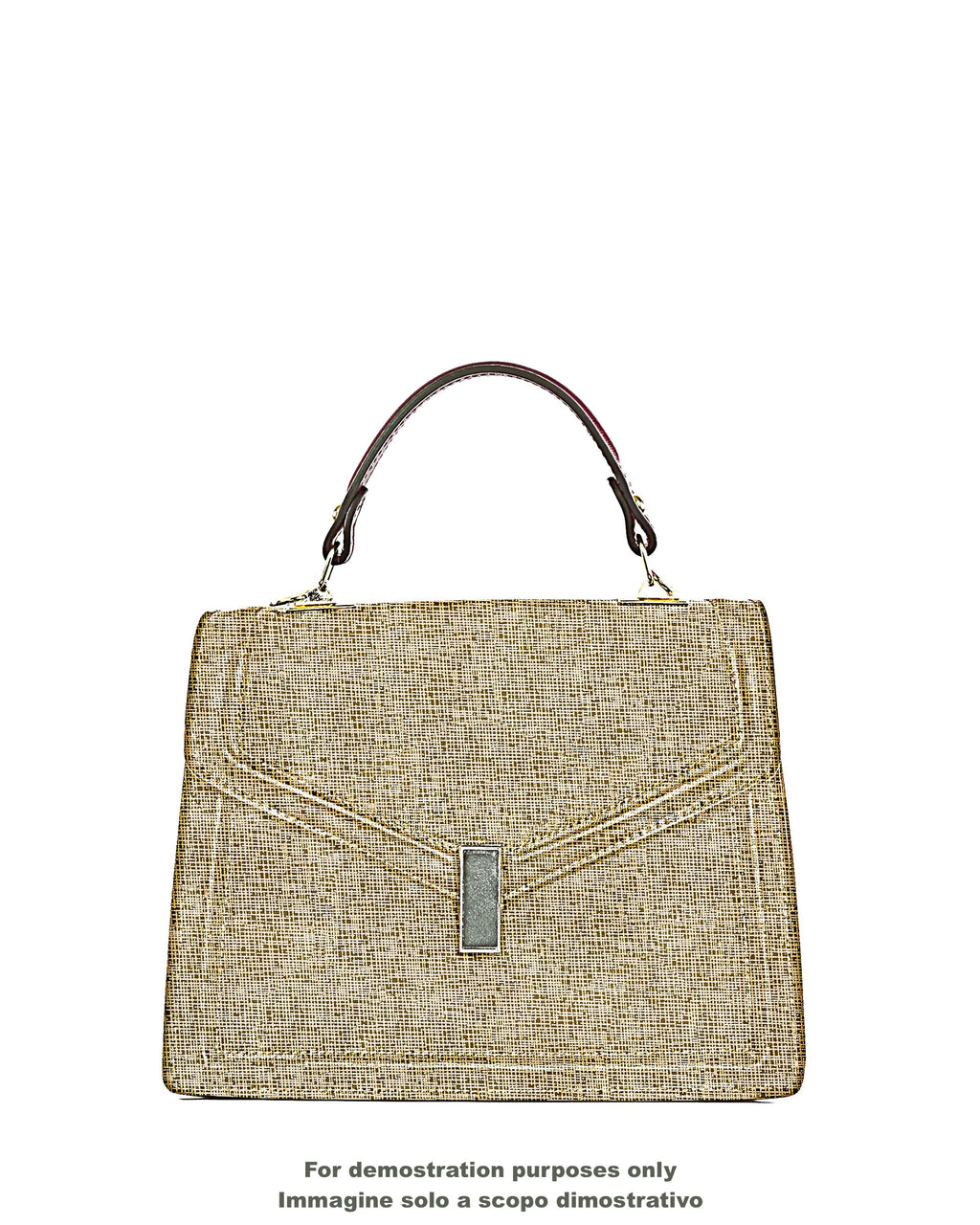Gold Tweed Effect Leather Hide, Bouclé Texture Leather, Chanel Inspired Designer Leather B18068-MT La Garzarara
