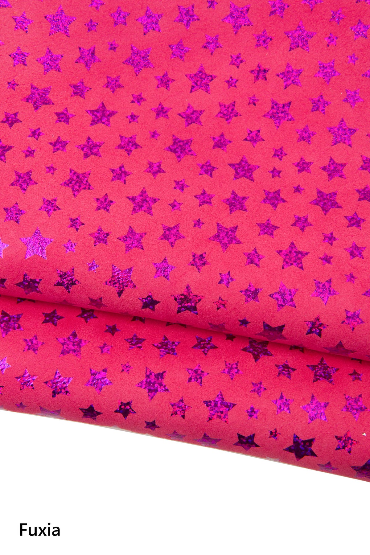 STAR printed leather skin, blue, orange, green, fuxia, yellow iridescent METALLIC suede goatskin B17803-MT(st) La Garzarara