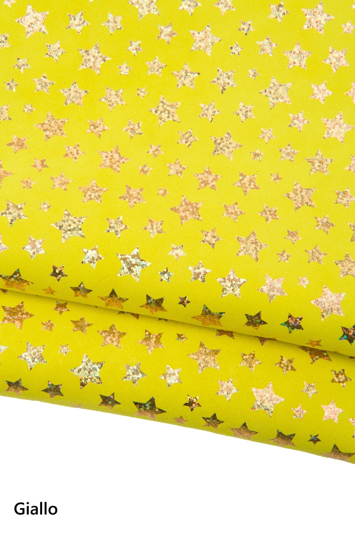 STAR printed leather skin, blue, orange, green, fuxia, yellow iridescent METALLIC suede goatskin B17803-MT(st) La Garzarara