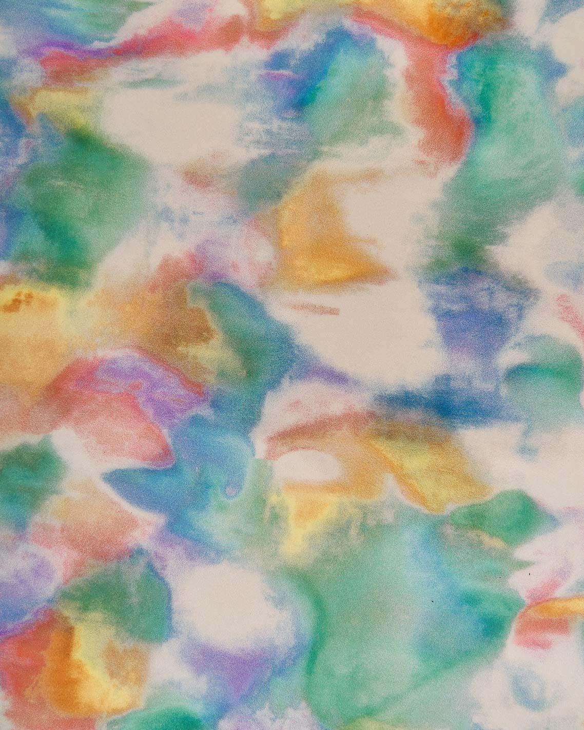 Painterly Leather | Color Splash Printed Leather | watercolor Italian Leather B18045-ST La Garzarara