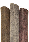 CRACKLE printed LEATHER, brown, grey, pink soft textured suede goatskin, crack pattern on skin B16123-ST La Garzarara