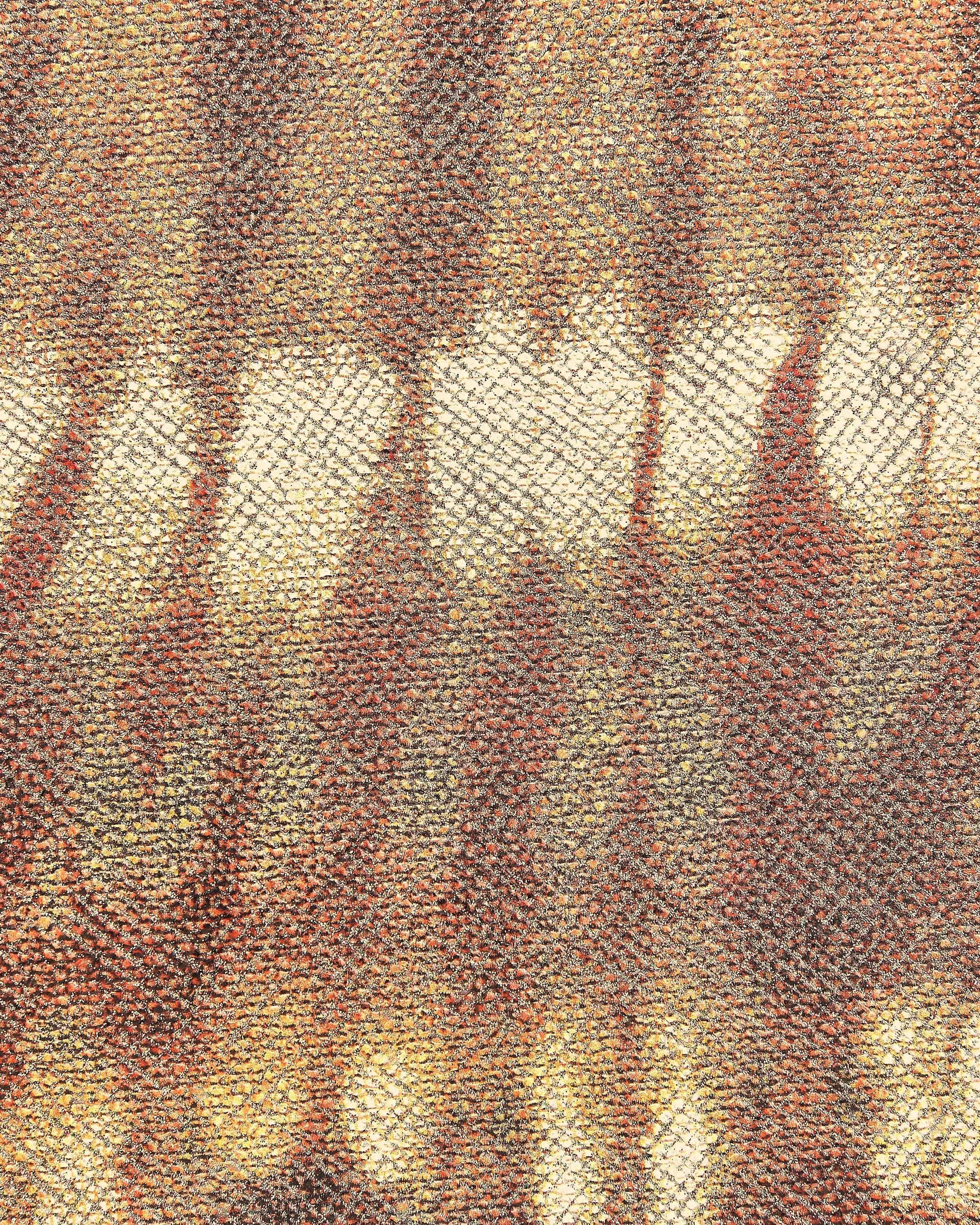 Ethnic Woven Effect Printed Genuine Leather, Tribal Fashion Leather for Bags,Ikat Pattern Leather Hide B18169-MT La Garzarara