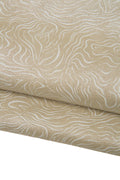 Print metallic suede leather hide, ZEBRA textured cowhide, abstract line patterned skin B18081-MT(st) La Garzarara