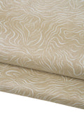 Print metallic suede leather hide, ZEBRA textured cowhide, abstract line patterned skin B18081-MT(st) La Garzarara