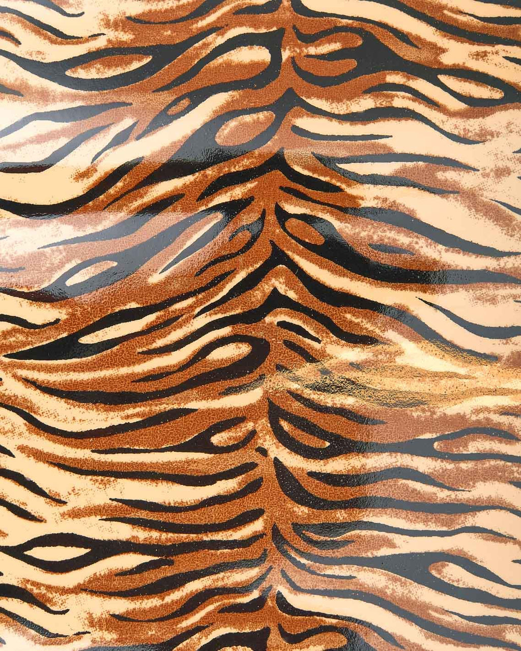 Zebra PATENT cowhide leather hide black brown beige, glossy animal print calfskin 1.1-1.3 mm for bags shoesB17956-ST La Garzarara